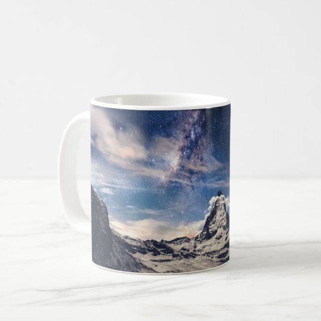 Gebirge | Matterhorn Zermatt Schweiz Kaffeetasse (Vorderseite Links)