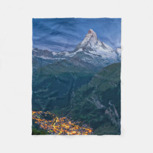 Gebirge Matterhorn, Zermatt, Schweizer Alpen Fleecedecke