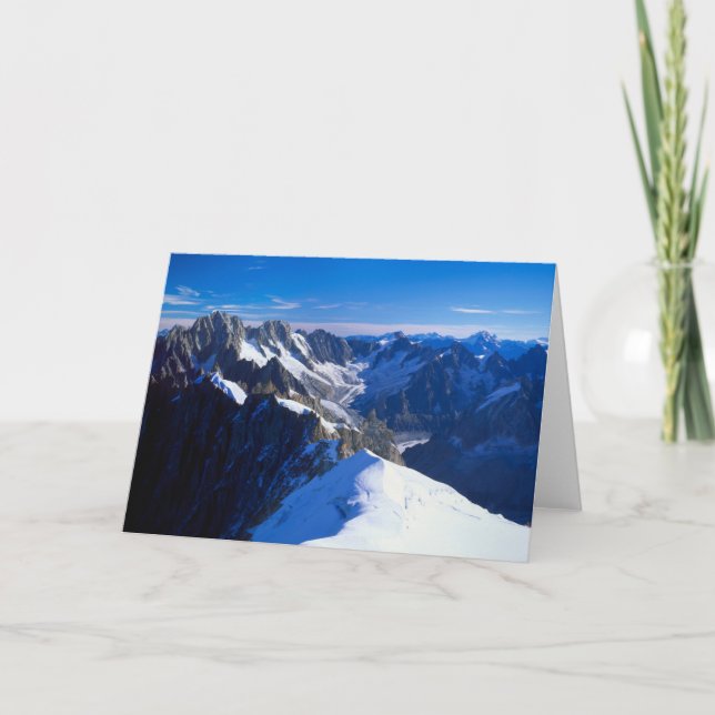 Gebirge | Mont Blanc, Europäische Alpen Karte (Vorderseite)
