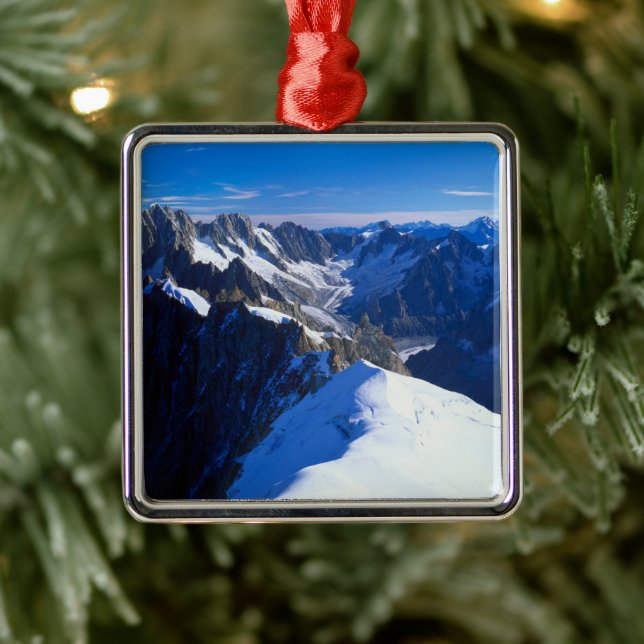 Gebirge | Mont Blanc, Europäische Alpen Ornament Aus Metall (Baum)