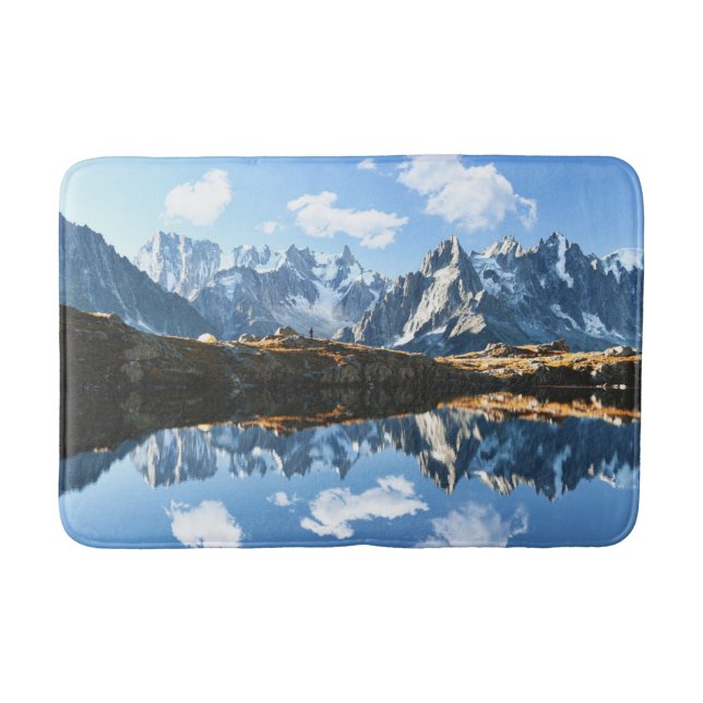 Gebirge | Mont Blanc Massif, Frankreich Badematte (Vorderseite)