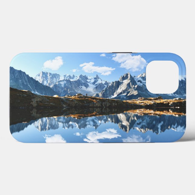 Gebirge | Mont Blanc Massif, Frankreich Case-Mate iPhone Hülle (Rückseite (Horizontal))