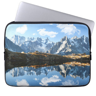 Gebirge   Mont Blanc Massif, Frankreich Laptopschutzhülle