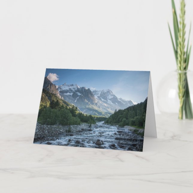 Gebirge | Mont Blanc Massif, Italien Karte (Vorderseite)