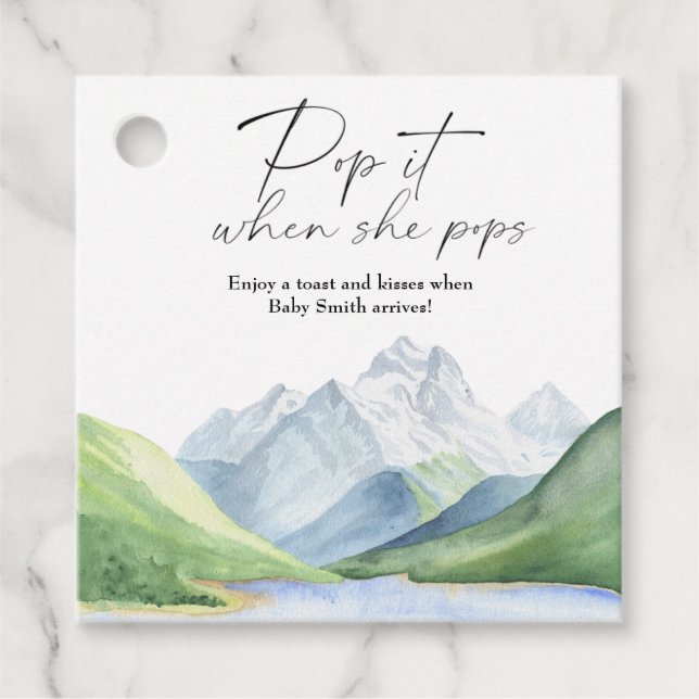 Gebirge - Pop es, wenn sie Pop Geschenkanhänger (Vorderseite)
