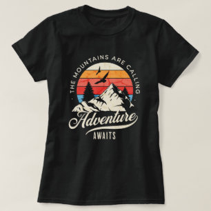 Gebirge rufen Abenteuer auf T-Shirt