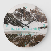 Gebirge rufen mit Foto in die Uhr