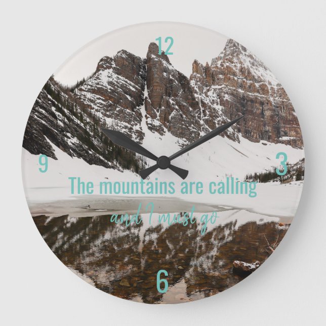 Gebirge rufen mit Foto in die Uhr (Vorderseite)