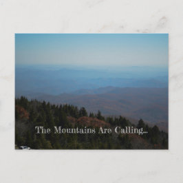 Gebirge rufen postkarte