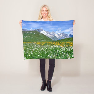 Gebirge Schweizer Alpenfrühling Fleecedecke