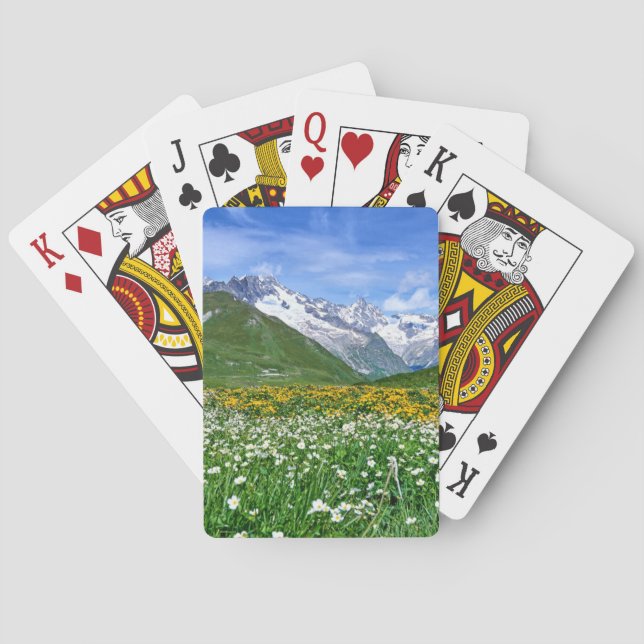 Gebirge | Schweizer Alpenfrühling Spielkarten (Rückseite)
