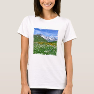 Gebirge Schweizer Alpenfrühling T-Shirt