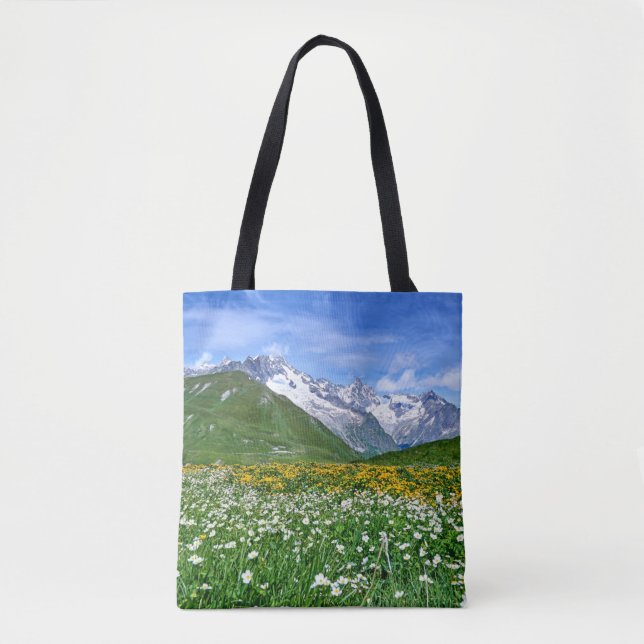 Gebirge | Schweizer Alpenfrühling Tasche (Vorderseite)