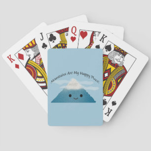 Gebirge sind mein glücklicher Ort Spielkarten