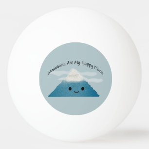 Gebirge sind mein glücklicher Ort Tischtennisball