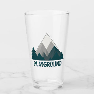 Gebirge sind mein Spielplatz Glas