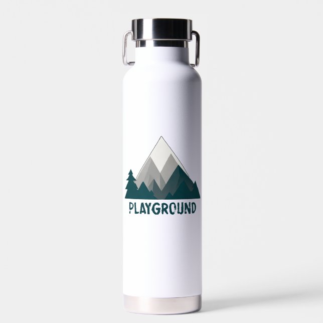 Gebirge sind mein Spielplatz Trinkflasche (Vorne)