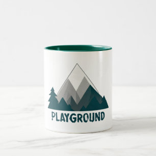 Gebirge sind mein Spielplatz Zweifarbige Tasse