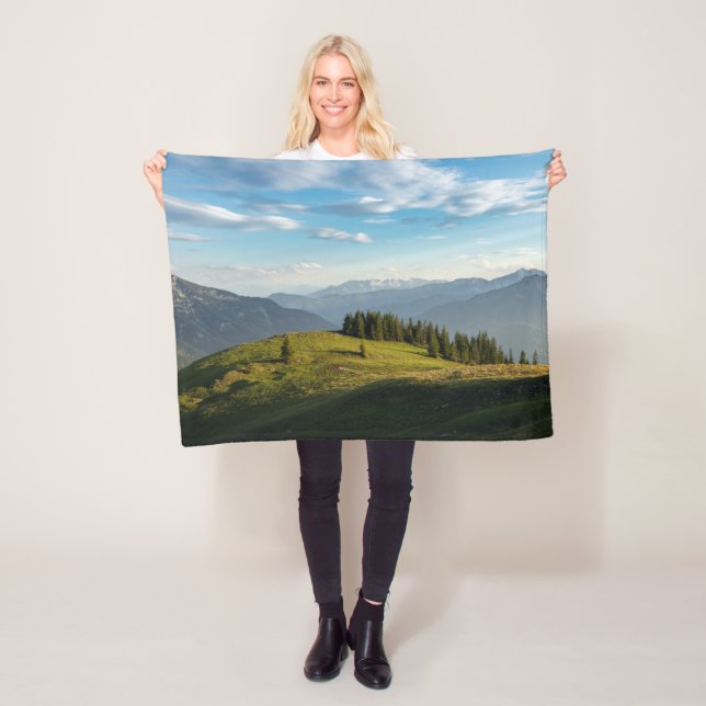 Gebirge | Spitzingsee, Schweizer Alpen Fleecedecke (Beispiel)
