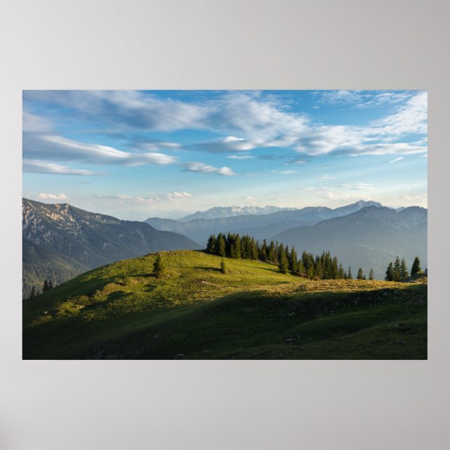 Gebirge | Spitzingsee, Schweizer Alpen Poster (Vorne)