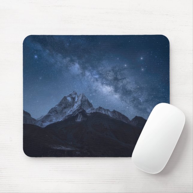 Gebirge | Thamserku-Berg, Nepal Mousepad (Mit Mouse)