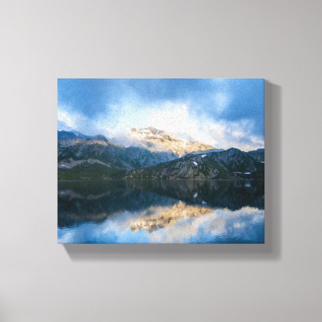 Gebirge und Landschaftliches Foto Leinwanddruck (Vorderseite)