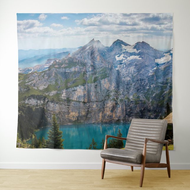 Gebirge und Naturschauplatz Wandteppich (Beispiel (Horizontal))