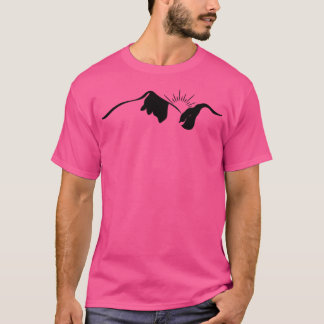 Gebirge und Sonnenlicht aktiv Silhouette T-Shirt
