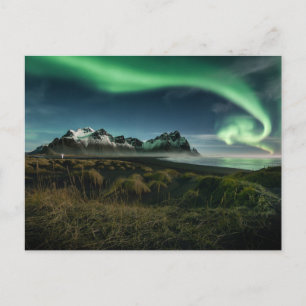 Gebirge Vestrahorn Mountain, Island Postkarte