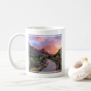 Gebirge Watchman Zion Nathional Park Utah Kaffeetasse