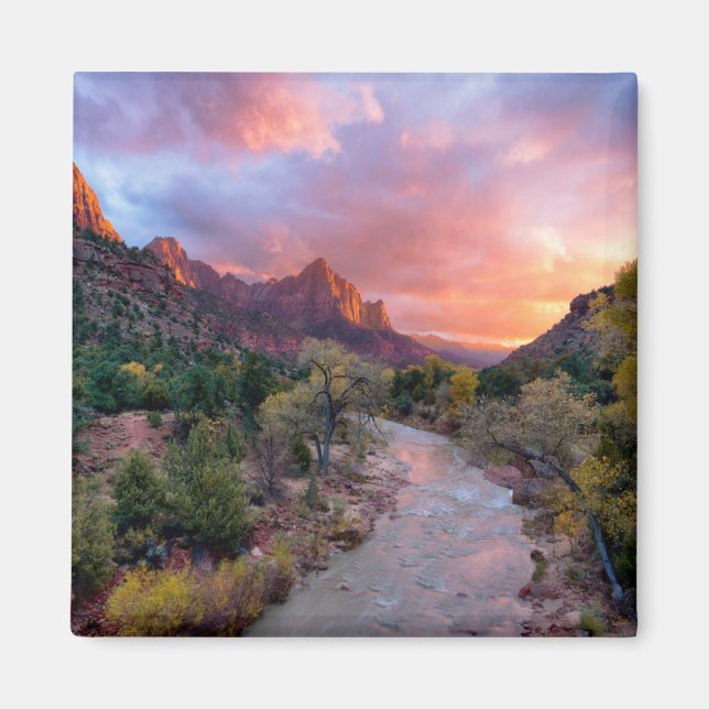 Gebirge | Watchman Zion Nathional Park Utah Magnet (Vorne)
