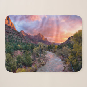 Gebirge Watchman Zion Nathional Park Utah Sherpadecke