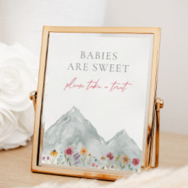 Gebirge Wildblume Leckerei Zeichen