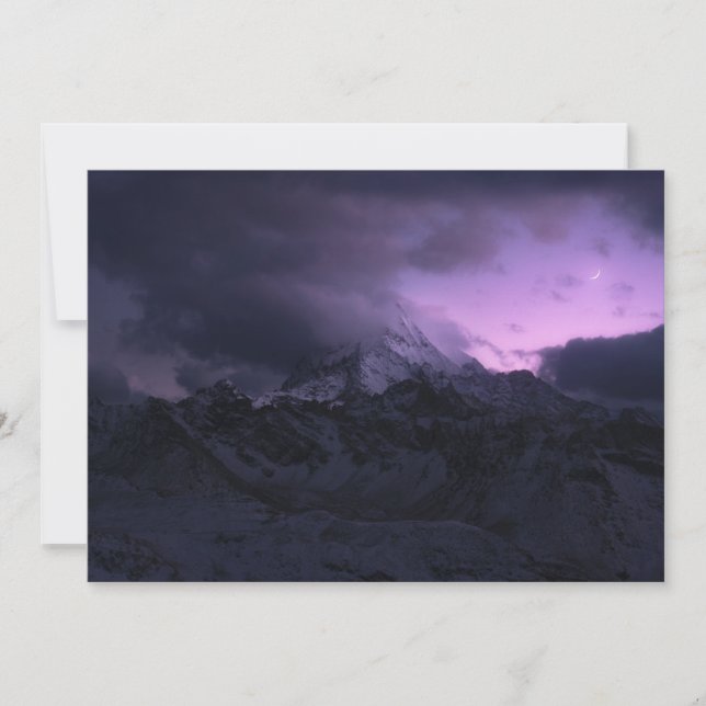 Gebirge | Yading National Park, Sichuan, China Dankeskarte (Vorderseite)