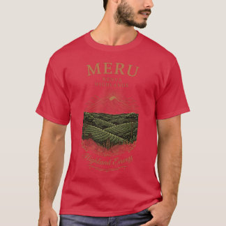 Gebirgiges Kaffeesanlagendesign für Jungen T-Shirt
