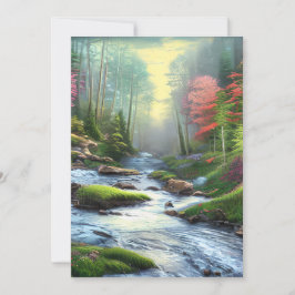 Gebirgsbach Dankeskarte