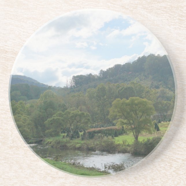 Gebirgsbach im Blauen Ridge Getränkeuntersetzer (Vorne)