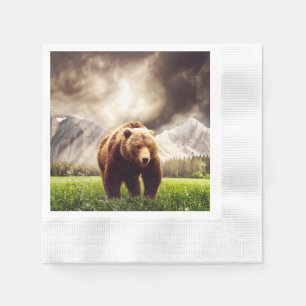 Gebirgsbär Serviette