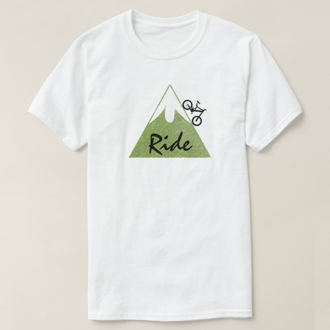 Gebirgsfahrrad-T - Shirt (Design vorne)