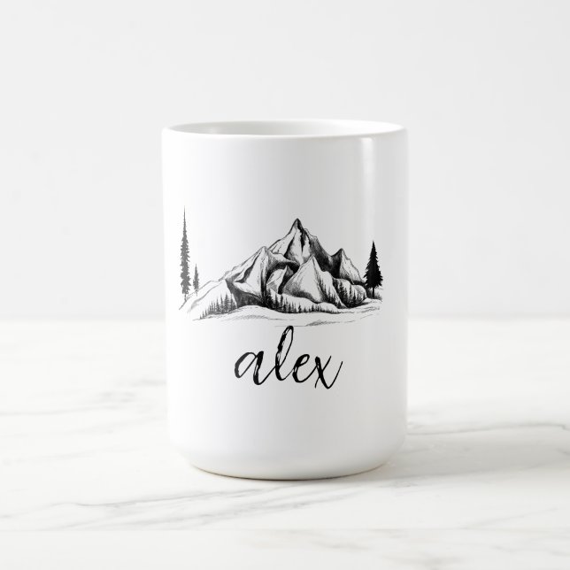 Gebirgsgeschenke für ihr Bergspenden Kaffeetasse (Mittel)