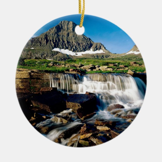 Gebirgsgletscher-Park Montana Keramikornament (Vorne)