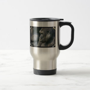 Gebirgsgorilla-rostfreie Reise-Tasse Reisebecher