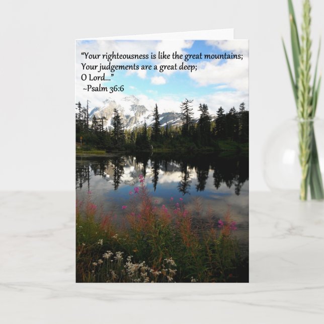 Gebirgsgrußkarte Karte (Vorderseite)