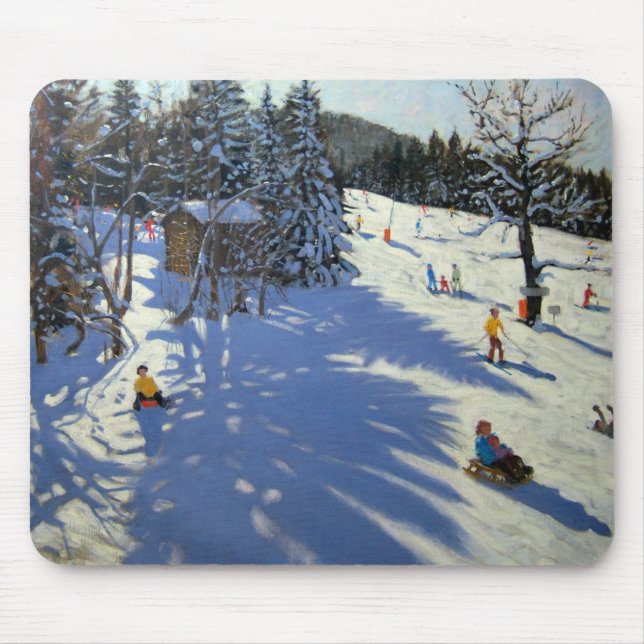 Gebirgshütte Morzine Mousepad (Vorne)