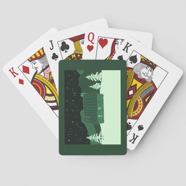 Gebirgskabine Spielkarten (Rückseite)