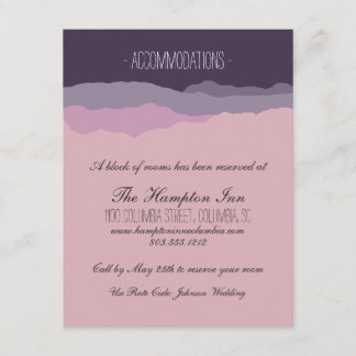 "Gebirgskette" Hochzeitdetails Card 4.25"x5.5" Begleitkarte