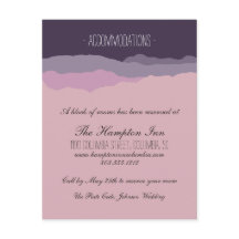 "Gebirgskette" Hochzeitdetails Card 4.25"x5.5"
