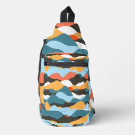 Gebirgskette Wellen Kosmetische Tasche