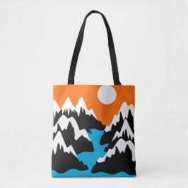Gebirgsketten, die Flusslandschaften Tasche