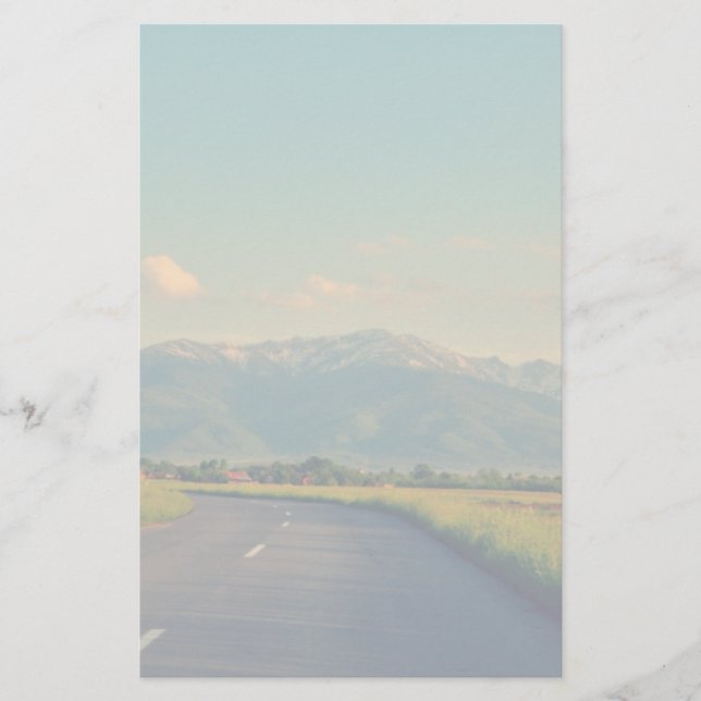 Gebirgslandschaft Briefpapier (Vorderseite)